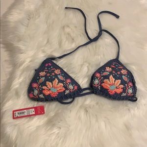 Crochet bikini top medium